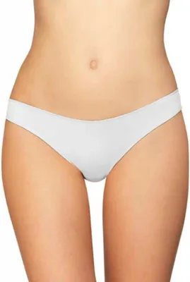 String dames 3490 microfiber - Gladde string - onzichtbaar - Invisible - badstof kruisje - zwart, wit, rood, huidskleur