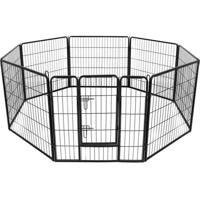 Topmast Puppyren Premium Zwart Gecoat - 640 cm | 100 cm hoog - thumbnail