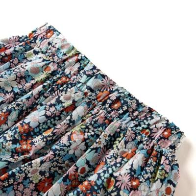 Kinderrokje bloemenprint 92 donkerblauw Kinderrokje bloemenprint 92 donkerblauw