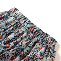 Kinderrokje bloemenprint 116 donkerblauw - thumbnail