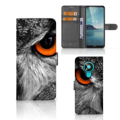 Nokia 3.4 | Telefoonhoesje | Met pasjeshouder | Uil
