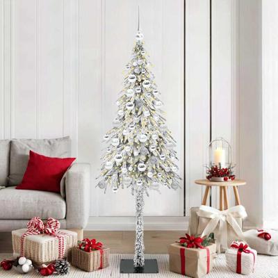 VidaXL Kerstboom met 300 led met standaard wit 180 cm pe en staal VidaXL Kerstboom met 300 led met standaard wit 180 cm pe en staal