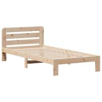 Bedframe zonder matras massief grenenhout 90x200 cm - thumbnail