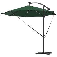 Cantilever Banana Parasol met slot Groen 294 x 294 x 248 cm - thumbnail