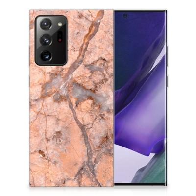 Samsung Galaxy Note20 Ultra | TPU | Siliconen hoesje | Marmer Oranje