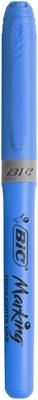 Bic markeerstift Highlighter Grip blauw, doos met 12 stuks Bic markeerstift Highlighter Grip blauw, doos met 12 stuks
