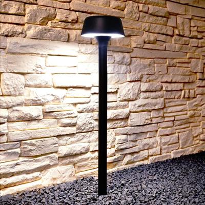 Staande solarlamp edison op zonne-energie - warm wit licht - 80 cm hoog