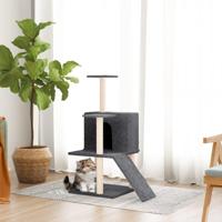 VidaXL Kattenmeubel met sisal krabpalen 82 cm donkergrijs - thumbnail
