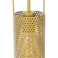 QAZQA Art deco hanglamp goud met amber glas 30 cm - Kevin - thumbnail