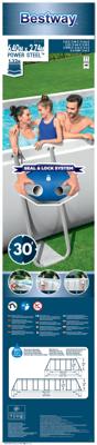 Bestway Zwembad Power Steel bovengronds rechthoekig 19281 L