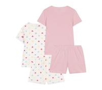set van 2 korte pyjama's voor kinderen PETIT BATEAU wit - thumbnail