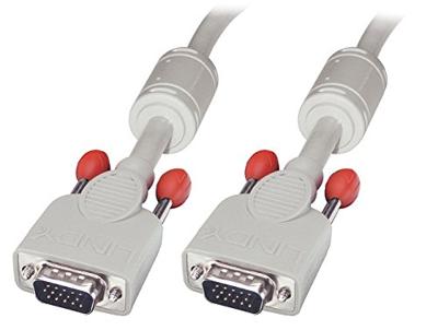 LINDY 36344 VGA-kabel M/M, cool grijs, 5 m, lichtgrijs