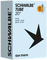 Binnenband Schwalbe DV7S 20" / 28-37-438/451mm - 32mm ventiel - thumbnail