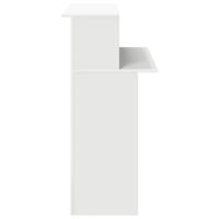 Receptiebalie 100x50x103,5 cm bewerkt hout wit - thumbnail