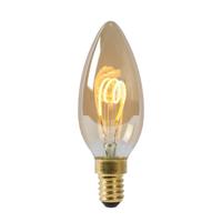 Lucide C35 - Filament lamp - Ø 3,5 cm - LED Dimb. - E14 - 1x3W 2200K - Amber - thumbnail