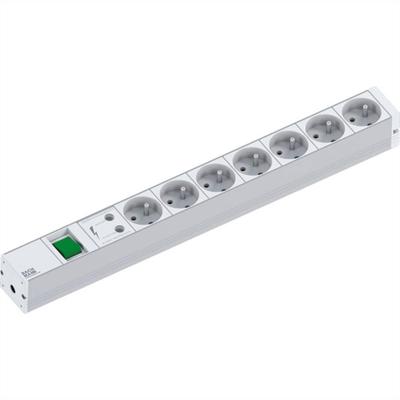 Bachmann 333.838 19 inch Stekkerdoos voor patchkast 1 HE Overspanningsbescherming Grijs Bachmann 333.838 19 inch Stekkerdoos voor patchkast 1 HE Overspanningsbescherming Grijs