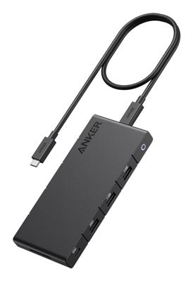 Anker 364 USB-C hub (10-in-1) met maximaal 100 W vermogen, twee 4K HDMI-poorten, één USB-C upstream-poort en 4 USB-A- en USB-C-gegevenspoorten voor Dell-laptops, ThinkPads en meer
