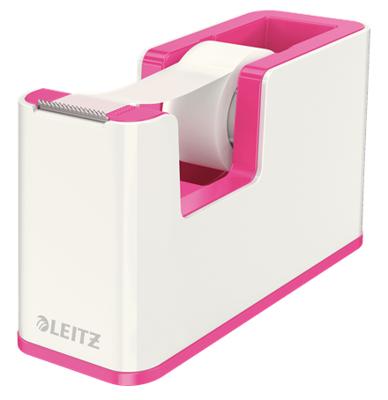 Leitz Plakbanddispenser WOW 5364 Wit, Pink Rolbreedte (max.): 19 mm Rollengte (max.) 33 m