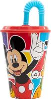 Beker met Rietje Mickey Mouse CZ11364 430 ml - thumbnail