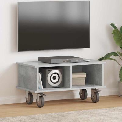 TV-standaard Beton Grijs 68,5 x 35 x 35 cm Bewerkt hout