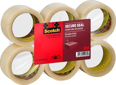 Verpakkingstape scotch secure 50mmx66m tr 6rol Verpakkingstape scotch secure 50mmx66m tr 6rol
