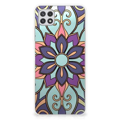 Samsung Galaxy A22 5G | TPU Case | Purple Flower Samsung Galaxy A22 5G | TPU Case | Purple Flower