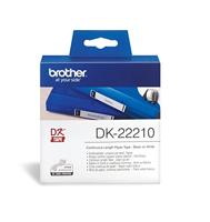 Brother DK-22210 Rol met etiketten 29 mm x 30.48 m Papier Wit 1 stuk(s) Permanent hechtend DK22210 Universele etiketten - thumbnail