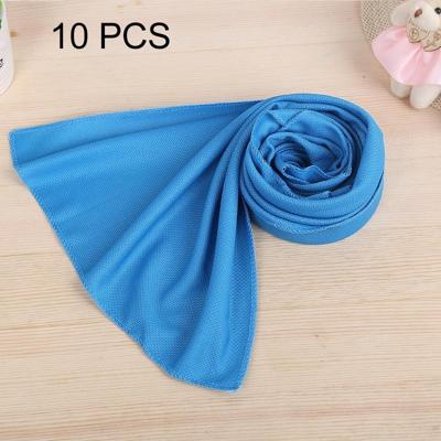 10 stuks Outdoor sporten Protable koud gevoel voorkomen zonnesteek ijs handdoek grootte: 30*80cm(Blue)