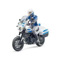 bruder bworld Scrambler Ducati Politiemotor modelvoertuig - thumbnail