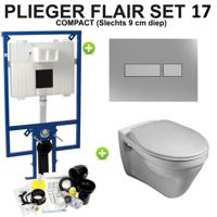 Plieger Flair Compact Saval set17 Chroom/ Matchroom (meerprijs €30,00) - thumbnail