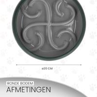 Eat Slow Live Longer Tumble Feeder Grey - thumbnail