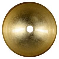 Waskom Sapho Murano Rond 40x14 cm Glas Goud / Zwart Sapho - thumbnail