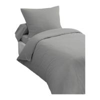Dekbedovertrekset 2-delig - HOME LINGE PASSION - HP72080 - 82 g microvezel - 140 x 200 cm - Lichtgrijs - thumbnail