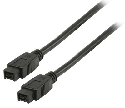 Valueline VLCP62700B2.00 firewire-kabel 9-p Zwart 2 m