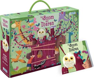 Rebo Publishers Boom vol dieren - boek + puzzel
