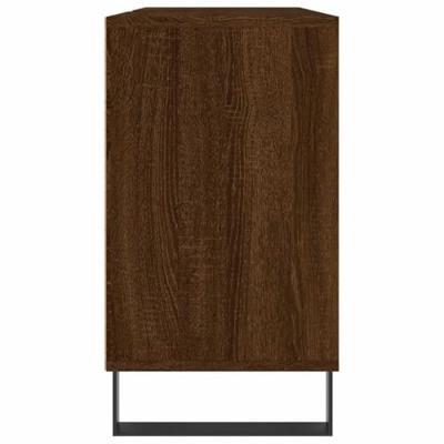 Badkamerkast 80x33x60 cm bewerkt hout bruineikenkleurig