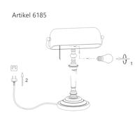Steinhauer Tafellamp ancilla 6185 brons - thumbnail