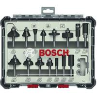 Bosch Accessoires 15-delige gemengde freesset - schachtdiameter 6 mm - 2607017471 - thumbnail