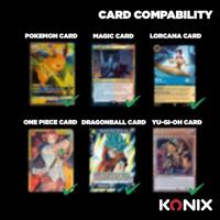 Premium ruilalbum voor 360 kaarten - Konix - 9 vakken, 63 x 88 mm per pagina - Magic: The Gathering, Pokémon, Yu-Gi-Oh! - Zwart - thumbnail