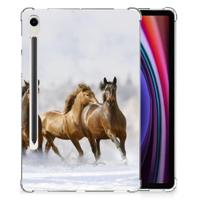 Samsung Galaxy Tab S9 Back Case Paarden - thumbnail