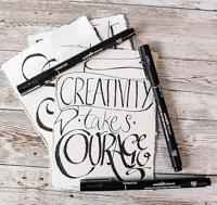 Uni Pin fineliner, schuine punt, 2,0 mm, zwart - thumbnail