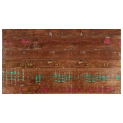 Tafelblad rechthoekig 120x50x2,5 cm massief gerecycled hout