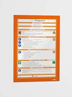 Durable Magneetkader | DIN A4 ORANGE | zelfklevende rugfolie | 2 stuks - 487209 487209 - thumbnail