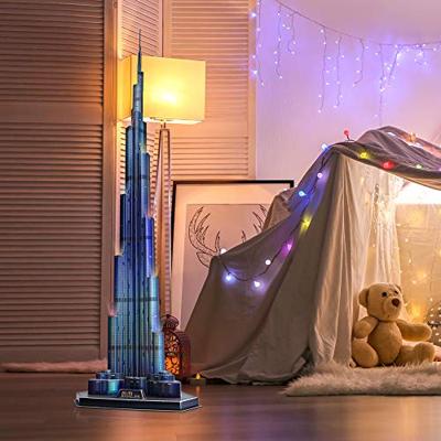 Cubic Fun 3d puzzel burj khalifa met led verlichting Cubic Fun 3d puzzel burj khalifa met led verlichting