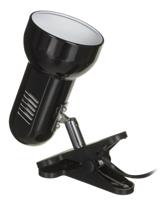 Activejet Clip-on bureaulamp, zwart, metaal, E27 schroefdraad - thumbnail