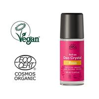 Urtekram Deodorant crystal roll on rozen 50 Milliliter - thumbnail