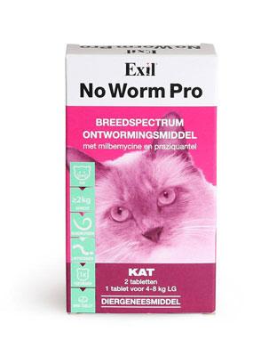 No Worm Pro Kat 2 tabletten