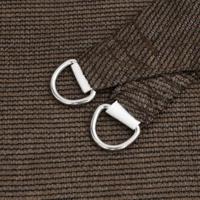 Zonnezeil 160 g/m 4x4x5,8 m HDPE bruin - thumbnail