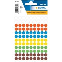 Etiket HERMA 1831 rond 8mm assorti 540stuks - thumbnail