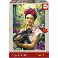 Puzzel - EDUCA - De Tuin van het Leven - 1000 stukjes - 34 x 48 cm - Thema: Frida Kahlo - thumbnail